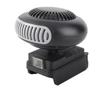 FTVOGUE Calentador de Coche ABS Calentador Eléctrico Portátil 170 W 86 a 176 Fahrenheit 2 Niveles de Calor 180 Cabezal Giratorio con 2 Puertos USB para Oficina Taller para Batería WA3551 de 18 V