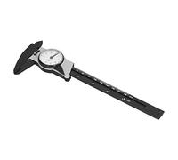 FTVOGUE Calibrador Vernier con Dial, Herramienta de Medición de Calibrador ABS de 0 a 150 Mm, Precisión de 0,1 Mm, Escalas Métricas y en Pulgadas con Pantalla de Dial para Laboratorio, Oficina, Hogar,