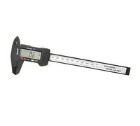 FTVOGUE Calibrador Vernier Digital Calibrador LCD de Plástico 150 Mm 6 Pulgadas con Conversión en Mm Pulgadas Ajuste Cero Pantalla Grande para Taller de Joyería Granja Escuela Medición de Laboratorio