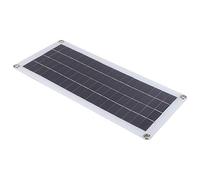 FTVOGUE Cargador de Panel Solar, Silicio Policristalino, Módulo Fotovoltaico de Alta Potencia de 20 W con Puertos USB Duales para Acampar y Viajar Al Aire Libre