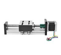 FTVOGUE Carril Lineal CNC, Aleación de Aluminio, Riel Guía de Husillo de Bolas de Alta Precisión con de 300 Mm para Sistemas de Automatización e Impresión 3D (Tornillo 1605 alcance efectivo 300mm)