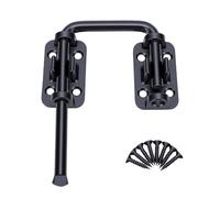 FTVOGUE Cerradura de Bucle para Puerta Corredera, Pestillo Giratorio de 0-180 Grados for Puertas Correderas (BLACK)