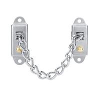 FTVOGUE Cerradura de Cadena para Puerta, Cadena de Seguridad Antirrobo de Acero Inoxidable para Uso Doméstico, Evita Aperturas Accidentales, Ideal para Hoteles y Escuelas