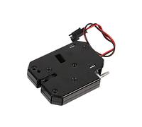 FTVOGUE Cerradura de Gabinete Eléctrica DC 12V 2A, Pestillo de Cajón Electromagnético de Acero Al Carbono, Resistente para Casilleros de Entrega y Gabinetes Refrigerados