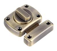 FTVOGUE Cerradura de Puerta, Cerradura de Puerta Corrediza de Aleación de Zinc con Rotación de 180 Grados para Gabinetes y Puertas Correderas (Pestillo de bloqueo grande Qinggu)