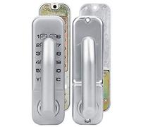 FTVOGUE Cerradura de Puerta con Combinación Mecánica sin Llave Cerradura de Entrada con Contraseña de Aleación de Zinc 8000 Combinaciones Código de 1 a 11 Dígitos No Se Necesita Batería para Puertas