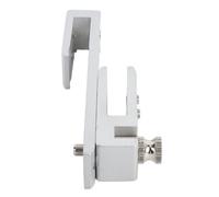 FTVOGUE Cerradura de Puerta de Vidrio, Cerradura de Gabinete Deslizante de 12 Orificios, Pestillo de Seguridad de Acero Inoxidable de Aleación de Aluminio para Baño, Ducha, Hotel y Hogar (Plata 10