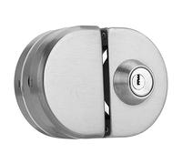 FTVOGUE Cerradura de Puerta de Vidrio, Cerradura de Seguridad de Acero Inoxidable para Puerta de Vidrio de 10-12 Mm de Espesor con 3 Llaves, Ideal para la Escuela de Oficina en Casa