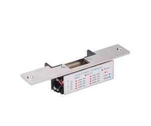 FTVOGUE Cerradura de Puerta Eléctrica de Alta Resistencia, Control de Acceso Ajustable de Acero Inoxidable de 12V para Seguridad del Hogar y la Oficina