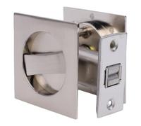 FTVOGUE Cerradura de Puerta Empotrada de 3 Llaves, Corredera de Privacidad de Acero Inoxidable