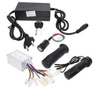 FTVOGUE Cerradura eléctrica con Mango de Goma Suave Kit de Controlador sin escobillas Controlador de Motor eléctrico para Bicicleta eléctrica, Triciclo eléctrico y Scooter eléctrico