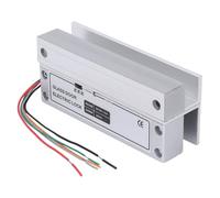 FTVOGUE Cerradura Eléctrica para Puerta de Vidrio, a Prueba de Fallas de Aleación de Aluminio, Modo NC con Función de Retardo para Puertas de Vidrio sin Marco