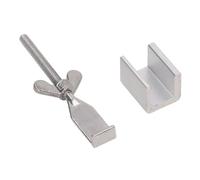 FTVOGUE Cerradura Portátil de Puerta Ajustable, Cerradura de Seguridad de Acero Inoxidable para el Hogar, Apartamento, Viaje con Tornillos Fijos