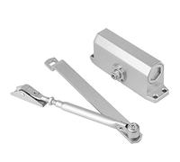 FTVOGUE Cierrapuertas, Cierrapuertas Automático Hidráulico Ajustable para Puertas de 25 a 35 Kg, Montaje Resistente Al Fuego con Soporte, Cierre Suave para Entrada Exterior, Uso en el Hogar y la