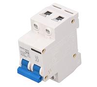 FTVOGUE Circuito de CC de DC de Alta Sensibilidad 2P Cubierta ABS Interruptor de Protección contra Sobrecarga DC12-240V 4Ka para Centrales Eléctricas, Subestaciones [1 X disyunador] (20A)