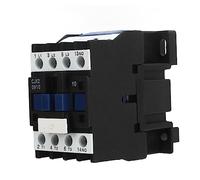FTVOGUE CJX2 0910 9A Contactor de Potencia Normalmente Abierto de 4 Polos, Bobina de 220 VCA 50 HZ 20 A Estabilidad Térmica para Montaje en Riel DIN con Riel A Presión de 35 Mm y Carcasa