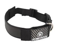 FTVOGUE Collar LED Programable, Cuello con Luz Intermitente de Seguridad para Perros, Recargable de Fibra, Conexión de Aplicación Móvil, Batería de 450 MAh, Color único de Alta Visibilidad para