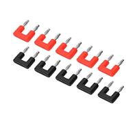 FTVOGUE Conector Banana Doble Conectores de Altavoz de 2 Vías con Revestimiento de Latón con Aislamiento de ABS para una Conexión Segura en Instrumentos Electrónicos y Equipos Industriales