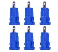 FTVOGUE Conector de Terminal Tipo Banana, Conector Banana de Cobre Niquelado, Terminal de Seguridad de Anillo de 4 Mm, 100 Piezas para Instrumentos Electrónicos, Inversores, Vehículos Recreativos,
