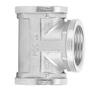 FTVOGUE Conector de Tubería Roscado, Accesorio de Tubería Roscado en T de Acero Inoxidable 304, Rosca Hembra de 3 4 Pulgadas o 1 Pulgada, Fácil Instalación, para Bricolaje, Estante de Tuberías