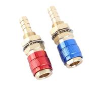 FTVOGUE Conector Rápido de Adaptador de Gas para Agua para Antorcha de Soldadura PTA DB MIG TIG, Segura e Inodoro, Fácil de Transportar, Material de Latón (8mm)
