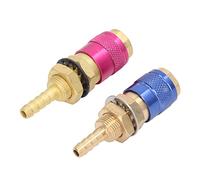 FTVOGUE Conector Rápido de Adaptador de Gas para Agua para Antorcha de Soldadura PTA DB MIG TIG, Segura e Inodoro, Fácil de Transportar, Material de Latón (6MM)