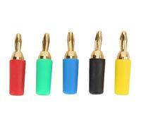 FTVOGUE Conector Tipo Banana, Conector de Altavoz de 2,5 Mm de Material de Latón, Tipo Soldado para Equipos Electrónicos y de Audio