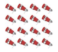 FTVOGUE Conector Tipo Banana Conector Tipo Banana de Cobre de 4 Mm de Cobre Rojo Modelo 24.220 Chapado en Oro de Alta Capacidad de Corriente para Accesorios de Prueba Eléctrica Conectores (rojo)