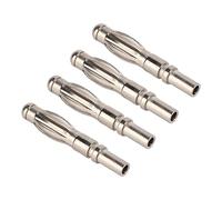 FTVOGUE Conector Tipo Banana de 4 Mm, Material de Cobre, Fácil Montaje para Instrumentos Electrónicos, Ideal para Aplicaciones de Audio y Pruebas