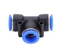 FTVOGUE Conectores de Plástico de Accesorios Rápidos Neumáticos, 35 Piezas de Unión en T de 3 Vías para Tubos de Aire y Agua, Se Adapta a 4 Mm a 16 Mm de Diámetro