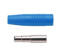 FTVOGUE Conectores de Plátano de Oro de 4.0 Mm, Chapado en Cobre, Duradero y Resistente para una Larga Vida útil, Excelente Rendimiento de Transmisión (Blue)
