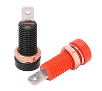 FTVOGUE Conectores Tipo Banana de Latón de 10 Piezas, Conectores de Alta Capacidad de Corriente para Equipos Electrónicos, Diámetro de Orificio de 4 Mm, Ideal para Aplicaciones de Audio y Eléctricas