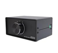 FTVOGUE Conmutador de Audio XLR de Salida 3 en 1, Selector Estéreo Pasivo de 3 Vías con Interfaz XLR Chapada en Oro, Carcasa de Aleación para Dispositivos de Música sin Ruido, Amplificadores, DJ de