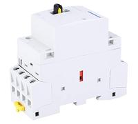 FTVOGUE Contactor de CA, Contactor Modular BCH8-25M 230V, 4P 25A para Electrodomésticos y Control Manual (4NO)
