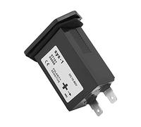 FTVOGUE Contador de Horas Temporizador Electrónico de Cuarzo ABS Indicador de Horas Compacto Completamente Sellado para Seguimiento de del Motor Cronometraje Portátil para Generadores Bombas