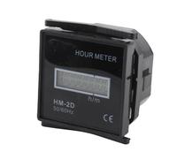 FTVOGUE Contador de Tiempo Digital HM-2D, Contador de Horas con Pantalla LCD para Maquinaria de Construcción y Vehículos de Ingeniería, Voltaje AC100-240 V, Sincronización Precisa para Generadores y