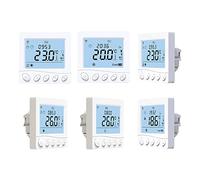 FTVOGUE Control Inteligente, Programable Semanal, Control de Voz de 3,2 Pulgadas LCD Display Termostato Programable con Aplicación para el Hogar, Anticongelante, Bloqueo Infantil