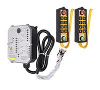 FTVOGUE Control Remoto Industrial, Controlador de Grúa de 800 MHz AC220 V con 10 Botones e Indicador LED, Accesorios de Polipasto para Grúas Transportadoras Equipos de Minería de Carbón Bombas de