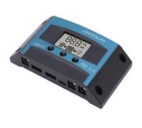 FTVOGUE Controlador de Carga Solar con MPPT, Puertos USB Duales, Protección contra Sobrecorriente, Pantalla LCD, Regulador de Panel de 12 V 24 V para Sistemas Solares Fuera de la Red (30A)
