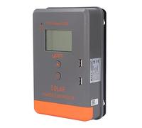 FTVOGUE Controlador de Carga Solar MPPT, Controlador de Carga Solar Automático 30A 12V 24V con Pantalla de Retroiluminación LCD, 99% de Seguimiento 98% de Conversión, para Usuarios de Baterías de