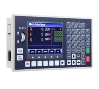 FTVOGUE Controlador de Motor Pas a Pas Servo, de Control CNC de 4 Ejes con Pantalla LCD de 3.5 Pulgadas y USB para Grabado Fresado Corte (tres ejes)