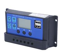 FTVOGUE Controlador de Panel Solar Pantalla LCD Controlador de Carga