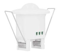 FTVOGUE Controlador de Sensor de Movimiento, Interruptor de Cuerpo Infrarrojo de Plástico con Carga AC110 240 V 5 A, Detección de 6 M, Retardo Ajustable de 5 S A 10 Min, para Control de Luz de Techo