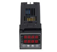 FTVOGUE Controlador de Temperatura Termostato PID Digital DC 24V Pantalla Dual Control de Alarma Programable de 32 Segmentos para Impresión Plástico Procesamiento Químico de Alimentos