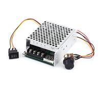 FTVOGUE Controlador de Velocidad para Motor DC, Regulador de 10V-55V 40A con Pantalla Digital y Interruptor de Inversión, para Control de Velocidad con Potenciómetro