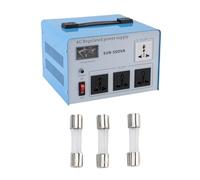 FTVOGUE Convertidor de Transformador de Voltaje, Estabilizador y Regulador de Voltaje Automático ABS de 500W, 160-250V para Electrodomésticos (Enchufe Europeo de 160-250 V.)