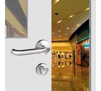 FTVOGUE Corrosionario de Acero Inoxidable Manija de Acero Inoxidable Kit de Cerradura de la Puerta de Bloqueo para Corredor de Salida de Emergencia de Incendio, Suministros para el Hogar