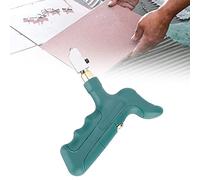 FTVOGUE Cortador de Azulejos Cortador de Vidrio Manual ABS Tipo T Herramienta de Corte Manual de 106,5 Mm con Agarre para Corte Rápido de Azulejos y Vidrio para Usuarios Domésticos y Trabajos de