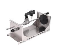 FTVOGUE Cortador de Botellas de Vidrio, Diseño Mejorado con Brazo de Corte Ajustable para Botellas Cuadradas Redondas de Whisky, Cerveza y Champán, Marco de Acero Inoxidable