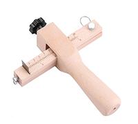FTVOGUE Cortador de Madera Cinturón de Cuero Ajustable Correa de Mano Herramienta de Corte de Mano Herramienta de Madera DIY con 5 Cuchillas para Cortar la Correa